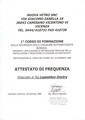 Диплом о прохождении обучения в компании NuovaVertoS.r.l. (Италия)